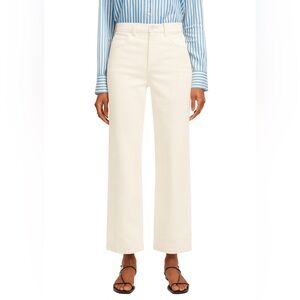 Madewell NWT Petite Perfect Vintage Wide-Leg Crop Jeans Size 26P in Tile White